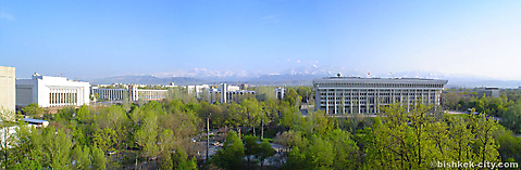 Панорама центра города Бишкек
