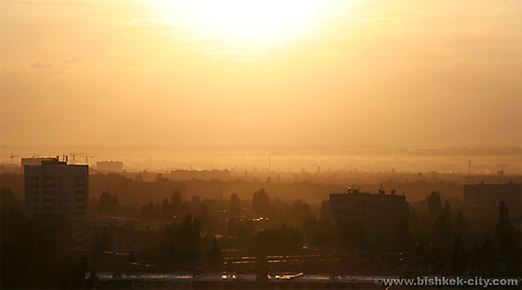 Закат в Бишкеке